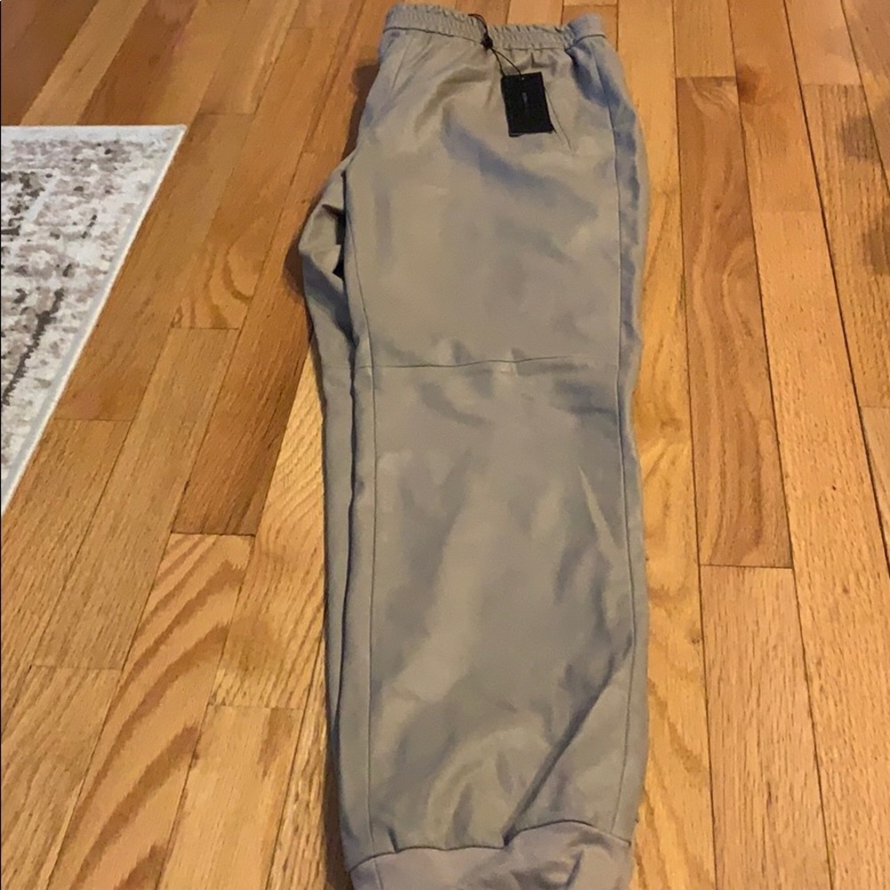 NWT BCBG Leather Joggers - Picture 3 of 3
